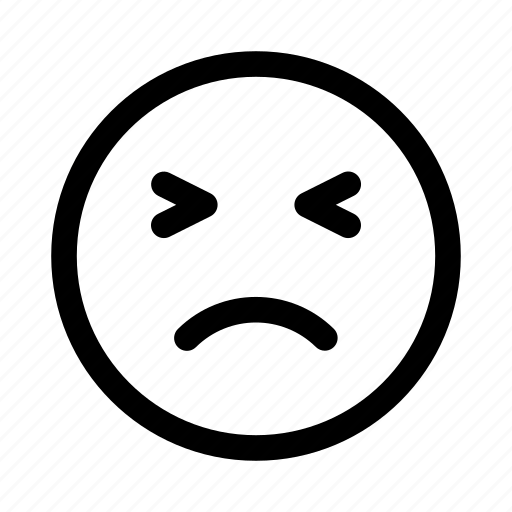 Damn it, emoticon, emotion, face, not amused, smileys icon - Download on Iconfinder