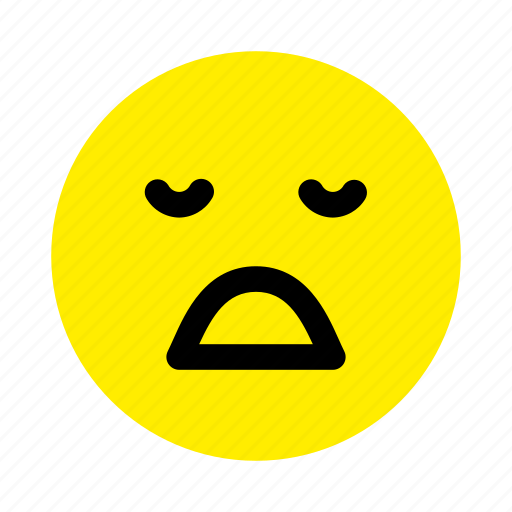 Color, emoticon, emoticons, tired, yawning icon - Download on Iconfinder