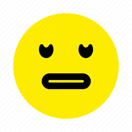 Color, emoticons, not amused icon - Download on Iconfinder