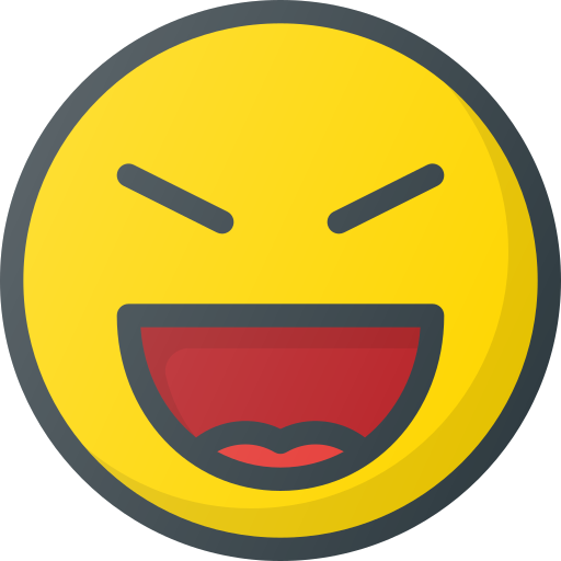 Emoji, emote, emoticon, emoticons, evil, laugh icon - Free download