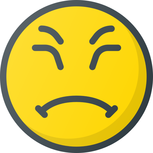 Emoji, emote, emoticon, emoticons, grumpy icon - Free download