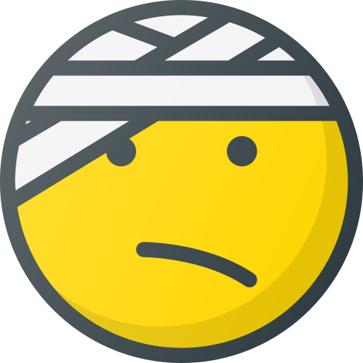 Emoji, emote, emoticon, emoticons, injured icon - Free download