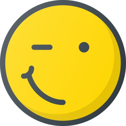 Emoji, emote, emoticon, emoticons, wink icon - Free download