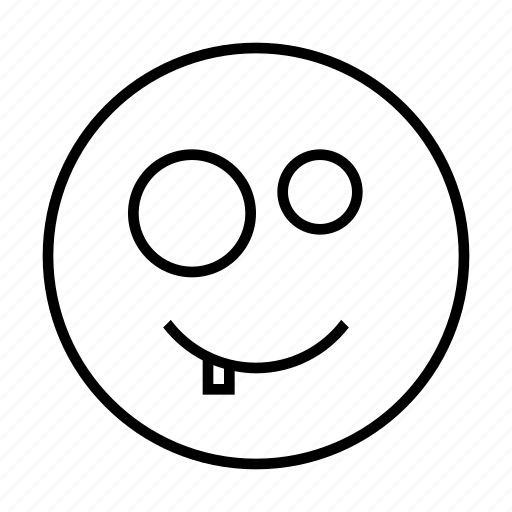 Crazy, emoji, emoticon, face, like, ugly icon - Download on Iconfinder