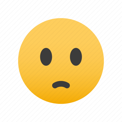 Face, slightly frowning icon - Download on Iconfinder