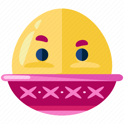 Boiled, egg, emoji, emoticon, emotion, face, smiley icon - Download on Iconfinder