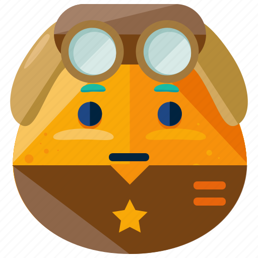 Emoji, emoticon, face, pilot, smiley icon - Download on Iconfinder