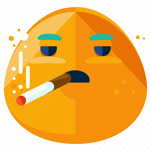 Cigarette, emoji, emoticon, face, smiley, smoking icon - Download on Iconfinder