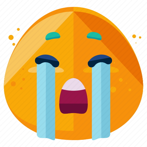 Cry, emoji, emoticon, emotion, face, smiley, sobbing icon - Download on Iconfinder
