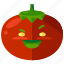 emoji, emoticon, face, smiley, tomato, vegetable 
