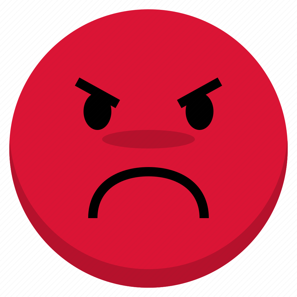 Angry avatar. Angry icon. Red Angry Emoji PNG.