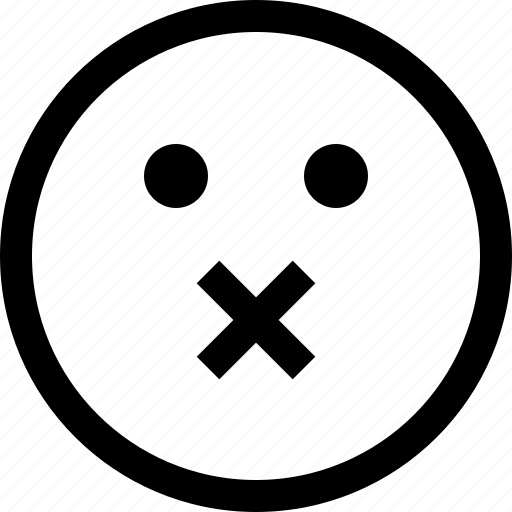 Emoji, emotion, emotional, face, feeling, muted icon - Download on Iconfinder