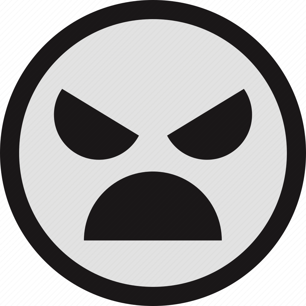 Look icon. Значок БС инет злой. Scream icon. Evil face Emoji.