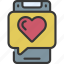 love, message, mobile, text 