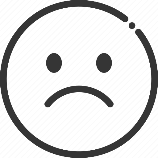 Emoticon, emotion, expression, face, sad, smiley, unhappy icon - Download on Iconfinder