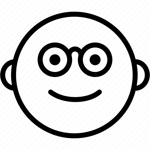 Emoticon, geek, emoji, emotion, face, glasses, smiley icon - Download on Iconfinder