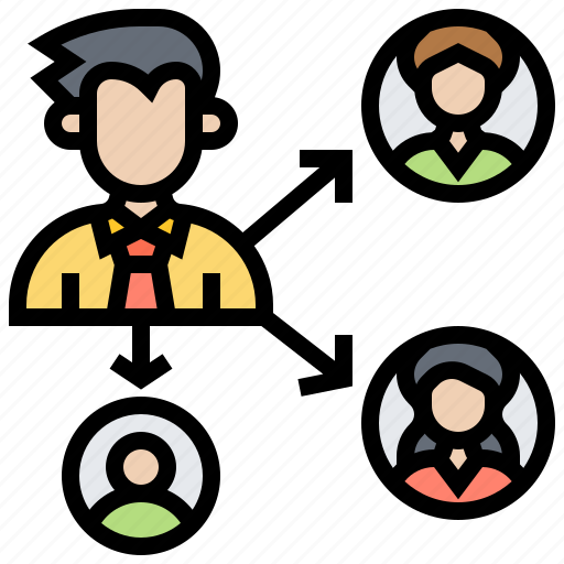 Delegating, management, organization, responsibility icon - Download on Iconfinder