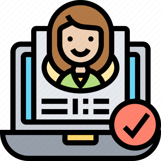 Resume, cv, profile, information, applicant icon - Download on Iconfinder