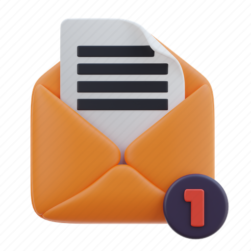 Email, message, mail, business, internet, web, communication 3D illustration - Download on Iconfinder