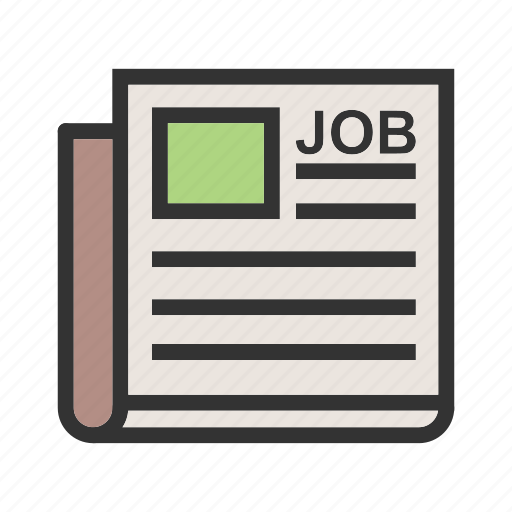 Ad, employment, interview, job, newspaper, paper, resume icon - Download on Iconfinder