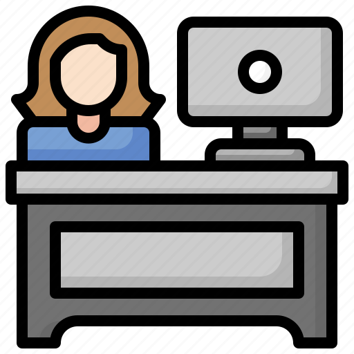 Desk, job, seeker, recruitment, department, professions icon - Download on Iconfinder