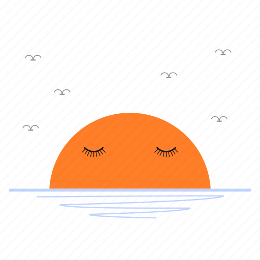 Nothing here yet, opps, empty state, sunset, sunrise illustration - Download on Iconfinder