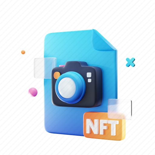 Nft, file, document 3D illustration - Download on Iconfinder