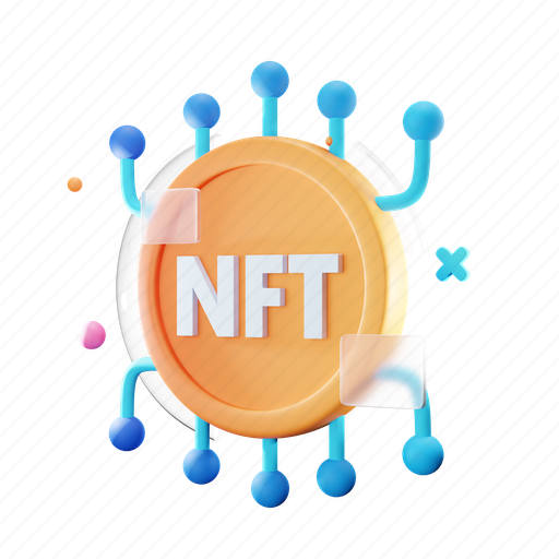 Nft, network 3D illustration - Download on Iconfinder