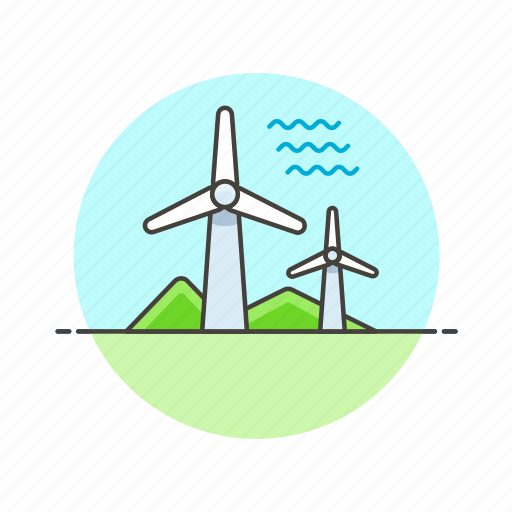 Energy, mill, wind, charge, electricity, power, wave icon - Download on Iconfinder