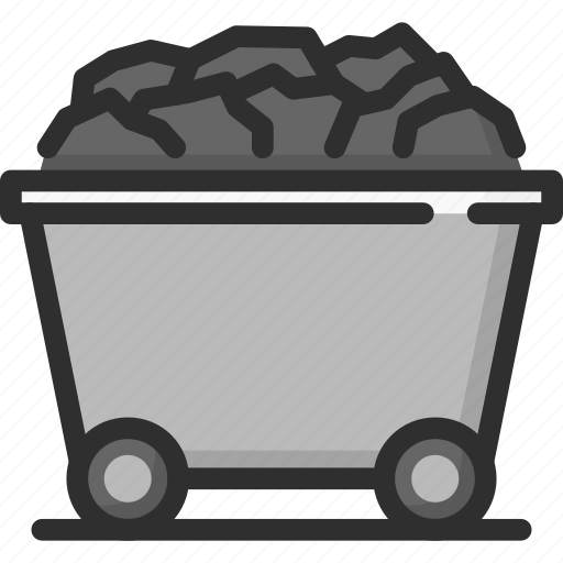 Coal, energy, mine, power, trolley icon - Download on Iconfinder