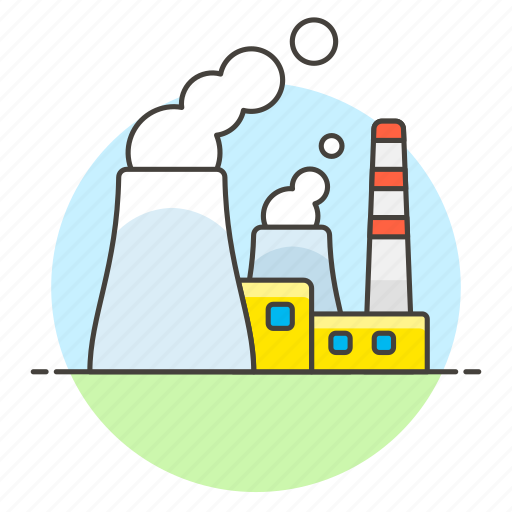 Plant, nuclear, fission, thermal, electricity, reaction, power icon - Download on Iconfinder