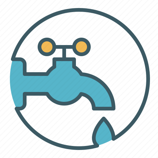 Circle, faucet, pipe, source, tap, water icon - Download on Iconfinder