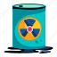 nuclear waste, radioactive waste, waste barrel, nuclear barrel, radioactive barrel 