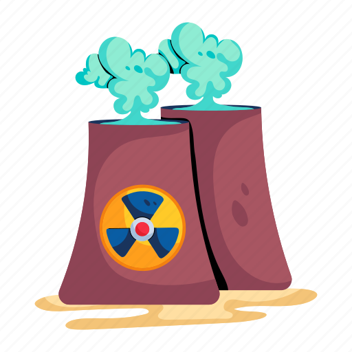 Nuclear plant, nuclear power, radioactive plant, nuclear factory, nuclear unit icon - Download on Iconfinder