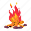 bonfire, campfire, firepit, log fire, wood fire 