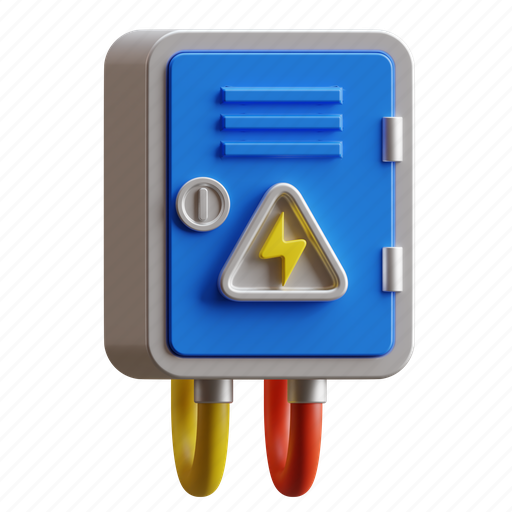 Electrical, panel, box, electric, electricity, energy, distribution 3D illustration - Download on Iconfinder