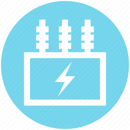 Electricity, electricity transformer, energy, power supply, power transformer, radiator icon - Download on Iconfinder