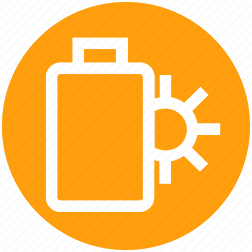 Battery, charging, power, solar energy, sun icon - Download on Iconfinder