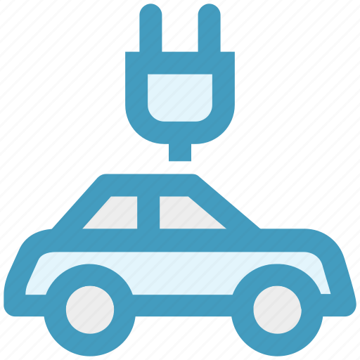 Eco car, electric automobile, electric car, electric powered car, electric vehicle, energy, plug icon - Download on Iconfinder