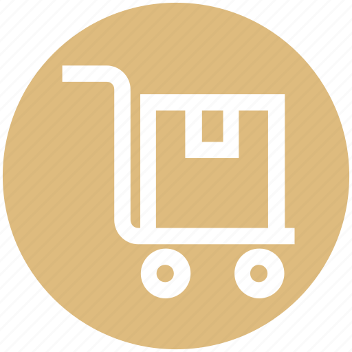 Cart, delivery, hand trolley, hand truck, luggage cart, pushcart, trolley icon - Download on Iconfinder