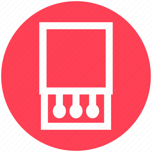 Burn stick, fire, flame box, flame stick, matchbox icon - Download on Iconfinder