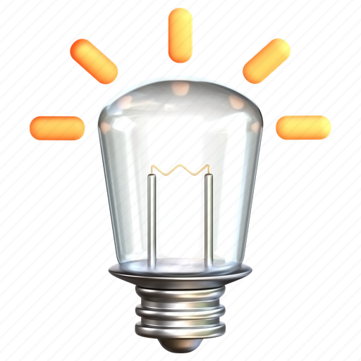 Light, bulb, electricity, idea 3D illustration - Download on Iconfinder