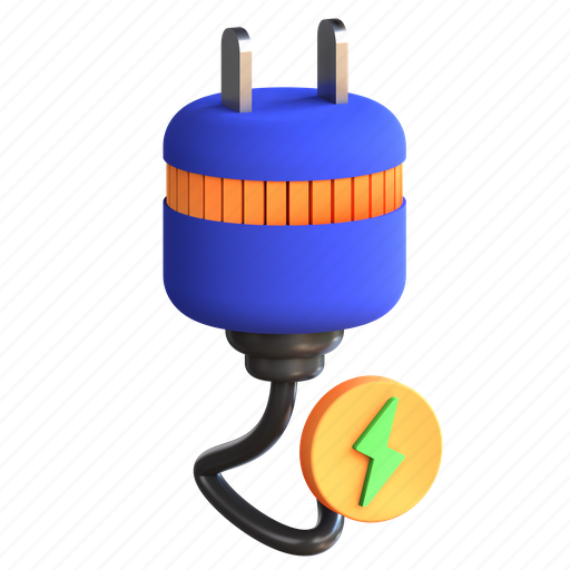 Power, plug, connector, socket 3D illustration - Download on Iconfinder