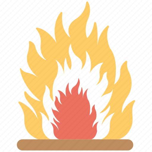 Burning flame, camping fire, fire, fire flame, fireplace, flame icon - Download on Iconfinder