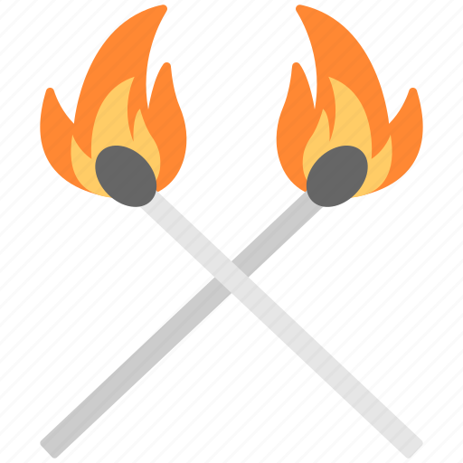 Burning match, burning matchsticks, fire, flaming match, matchstick icon - Download on Iconfinder