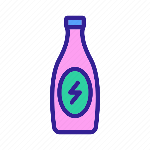 Beverage, bottle, contour, drink, energy, linear icon - Download on Iconfinder