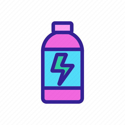 Bottle, drink, energy, linear, power icon - Download on Iconfinder