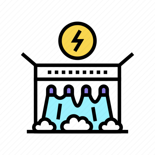Power, electrical, energy, dam, fuel, electricity icon - Download on Iconfinder