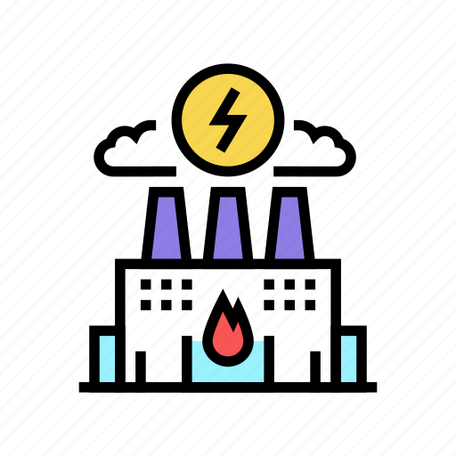 Power, electric, energy, factory, fuel, electricity icon - Download on Iconfinder