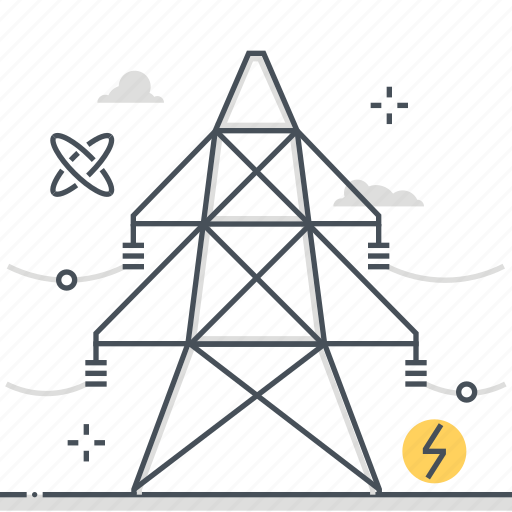 Electric, electricity tower, energy, environment, industrial, transmission icon - Download on Iconfinder